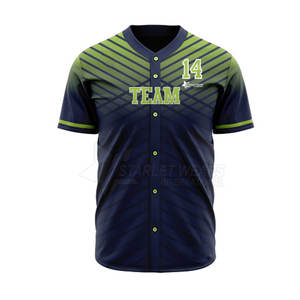 Uniformes de baseball respirants en polyester, design unique, logo personnalisé imprimé, fabrication en usine, service OEM de haute qualité pour la vente en ligne - Product Image 3