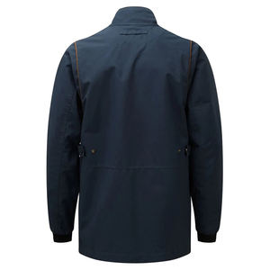 Veste en toile vert olive de haute qualité pour homme, manches longues, coupe-vent, vêtements d'extérieur, automne, couleur unie, design patchwork - Product Image 3