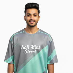 Camiseta Urbana de Gran Tamaño para Hombre, Sublimada, Estilo Casual - Product Image 1