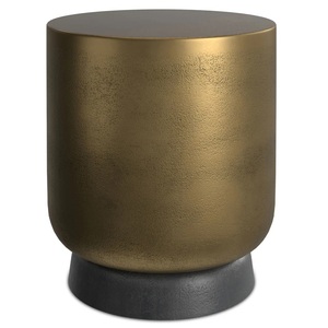 Cylinder Accent <b>bar</b> Table Textured Finish Elevated Base Compact Form Sturdy Construction Perfect Piece for Modern Spaces - Product Image 5