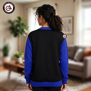 เสื้อคาร์ดิแกนอะคริลิกสำหรับผู้หญิง ยี่ห้อ Zeta Phi Beta รุ่น Finer Embroidery ป้องกันรอยยับ สไตล์วินเทจ |   เสื้อคาร์ดิแกนปักลายแบบกำหนดเองของชมรม ZOB - Product Image 2