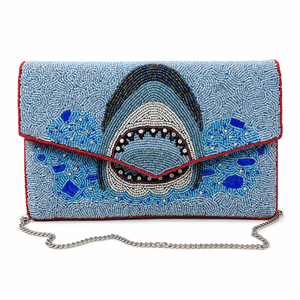 Pochette de Soirée de Luxe Faite Main en Verre Perlé Brodé Style Côtier, Haute Qualité, Designer, Boutique, OEM ODM - Product Image 1