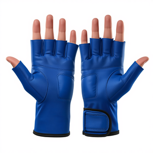 Gants de hockey sur gazon bleu royal sans doigts, rembourrés, pour la protection des joueurs, l'entraînement, les matchs et les entraînements d'équipe - Product Image 4