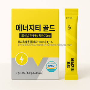 Taurine Guarana Carnitine Energy Stick Boisson Supplément en poudre OEM Corée Sachet individuel pour la concentration et l'endurance - Product Image 1