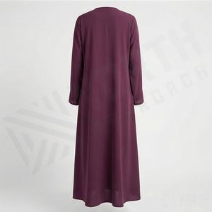 Abaya Estilo Kaftan Simple y Modesto para Mujer, Color Personalizado, Ropa Islámica, Manga Larga, Nueva - Product Image 2