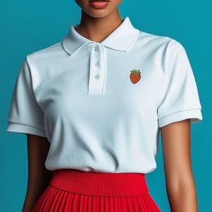 Nueva Llegada, Camiseta Polo a Precio Económico, Camisetas Polo Personalizadas al por Mayor para Mujer, Camiseta Casual Ajustada de Alta Calidad - Product Image 4