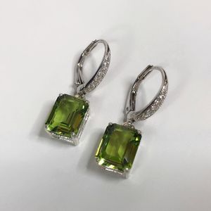 Marquise Cut Peridot <b>Earrings</b> Gold IGI Certified Trending August Birthstone Jewelry Gift for Women Valentine Party Elegant - Product Image 3