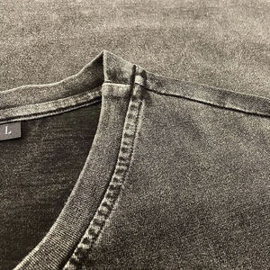 T-shirt en coton uni pour homme, vente en gros, été, haute qualité, impression de logo personnalisée, grandes tailles - Product Image 6