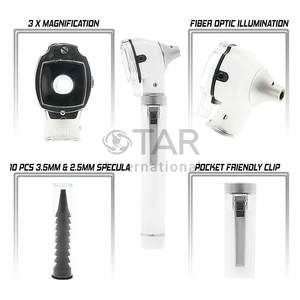 Mini otoscope à fibre optique, appareil d'examen portable, lampe LED de diagnostic pour une inspection visuelle claire du conduit auditif et du tympan - Product Image 2