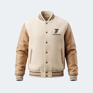 Veste universitaire unisexe de qualité supérieure, en toile enduite écologique, coupe-vent, pour usage extérieur, style formel, streetwear, logo personnalisé - Product Image 1