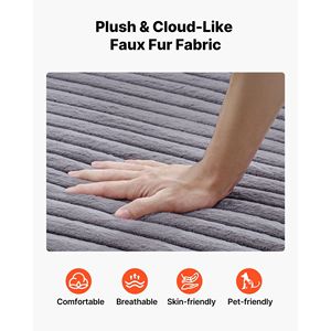 Chaise longue moderna da interno senza struttura da 48 pollici, poltrona da lettura oversize con cuscini decorativi e braccioli imbottiti, design New Age - Product Image 3