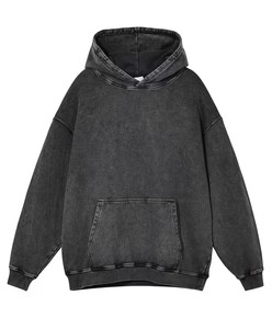 Sudadera con Capucha Estilo Hip Hop Americano Retro, Lavado Desgastado, Corte Regular, Informal para Hombre, 300 Gramos, Servicio OEM, Bangladesh - Product Image 1