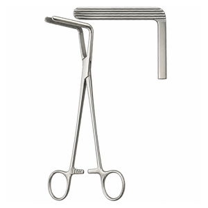 Pince à pédicules Wertheim-Cullen pour hystérectomie, instrument chirurgical gynécologique en acier inoxydable de qualité médicale - Product Image 1