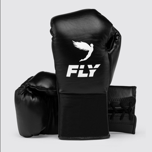 ถุงมือชกมวยรุ่นล่าสุด X LINE แบบผูกเชือก สีดำ ผลิตตามสั่ง สำหรับคิกบ็อกซิ่ง มวยไทย - Product Image 1