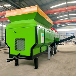 Trommelschermmachine met pomp & PLC voor steen, grond, compost - zware mobiele unit, hoge kwaliteit, 1 jaar garantie - Product Image 2