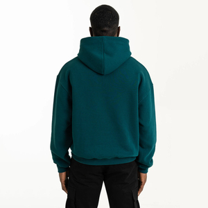 Men's 100% Cotton Hoodies Sweatshirts Heavy Weight <b>Thick</b> <b>Fleece</b> Oversized Solid Pattern Knitted Digital Printed Custom - Product Image 3