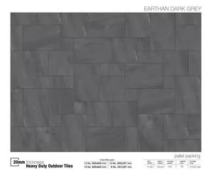 Baldosas de Porcelana Gruesa de 20 mm, Color Gris Oscuro, Resistentes, para Exteriores, para Pavimentación de Centros Comerciales R11, Mercado Europeo Elite - Product Image 5