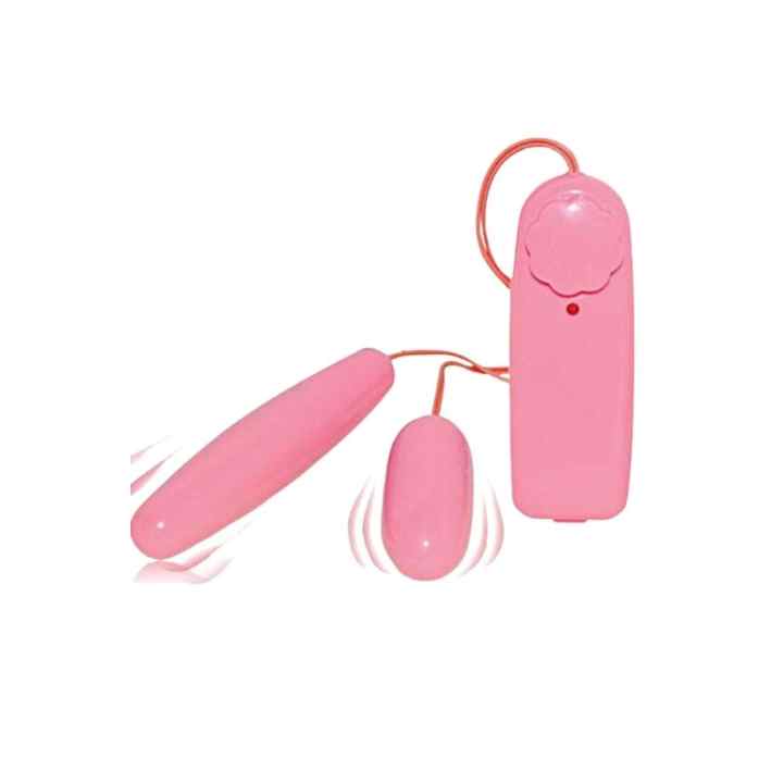 Double Pink Remote Control Egg Vibrator