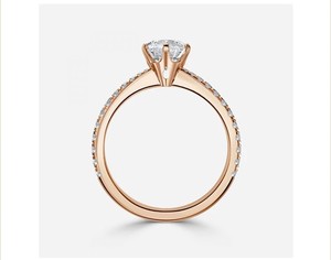 แหวนทองคำ 10K ดีไซน์หรูหราสำหรับผู้หญิง ประดับเพชรโมอิสซาไนต์ทรงเรขาคณิต ทันสมัย เหมาะสำหรับเป็นของขวัญหมั้น วันครบรอบแต่งงาน หรือของขวัญวันแต่งงาน แบบครึ่งวงแหวน - Product Image 2