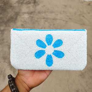 Bolso Rectangular ALI FASHION ART Hecho a Mano con Cuentas y Bordado Floral, con Cierre, Base de Poliéster, para Viajes y Fiestas - Product Image 6