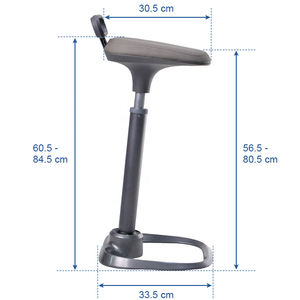 Meubles de salon, tabourets de bar portables avec dossier - Product Image 4