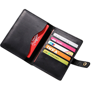 Wholesale RFID Blocking Cowhide Leather Wallet Custom Logo Secure RFID Leather Bifold Wallet Front Pocket Card Holder - Product Image 4