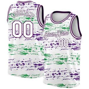 Conjunto de Camiseta de Baloncesto Unisex 2025, Nuevo, al por Mayor, con Logotipo Personalizado, Impresión Luminosa, Transpirable, de Secado Rápido y que Absorbe la Humedad - Product Image 3