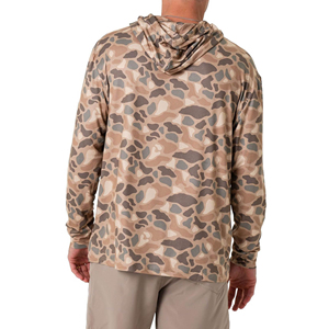 Camisa de Manga Larga con Capucha de Camuflaje para Hombre, Corte Regular, Secado Rápido, Tejido de Poliéster, Ropa Casual de Verano - Product Image 4