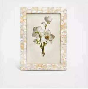 Bohemian Bone Inlay Eco-Friendly Waterproof Square Photo Frame Handmade Statement Home Decor Unique Artistic Gift Table Display - Product Image 3