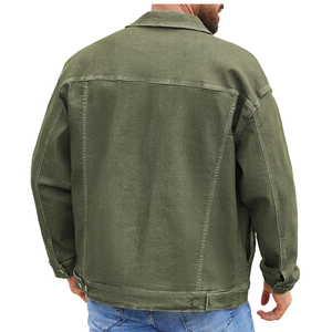 Winter <b>Jacket</b> <b>Custom</b> <b>Denim</b> <b>Jacket</b> for Men Solid Color 100 Percent Cotton Slim Fit Breathable Washed Fabric OEM ODM Manufacturer - Product Image 3