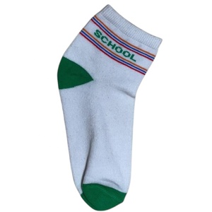 Calcetines escolares con logotipo personalizado, calcetines atléticos de tubo blanco para hombre con logotipo de marca de embalaje personalizado, calcetines deportivos divertidos de calle de punto para hombre - Product Image 1