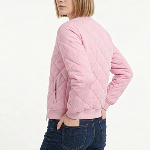 Chaqueta de Invierno para Mujer, Tipo Parka, Transpirable, con Cierre de Cremallera, Corte Ajustado, Cálida, con Logotipo Personalizado, Acolchada, Estilo Bomber - Product Image 6