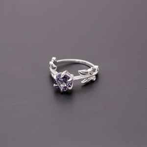 Anillo de Alejandrita que Cambia de Color, Plata de Ley 925, Certificado IGI, 2.00 Quilates, Estilo Vintage, Joyería con Piedras Preciosas, Regalo Romántico de Cumpleaños - Product Image 2