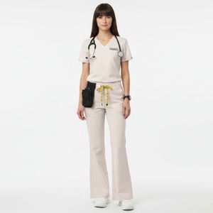 OEM Custom Medical <b>Scrubs</b> <b>Set</b> Breathable Nurse Uniform Comfortable Hospital Workwear Wholesale <b>Scrub</b> Suit Manufacturer - Product Image 2