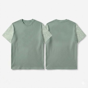 T-shirt en coton uni pour homme, manches courtes, coupe ajustée, couleur unie, élégant, décontracté, basique, t-shirts pour homme - Product Image 4