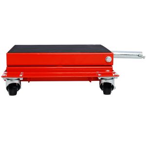 Sollevatore portatile da 1100 libbre per moto con Jack per carrelli larghi a forbice con Jack per pneumatico anteriore posteriore centrale e supporto per bici portabiciclette - Product Image 3