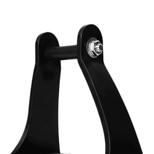 Nuevas estribas de cuero para caballos de carreras de barriles estilo western, de acero inoxidable 304 reutilizables, con certificación CE. - Product Image 3