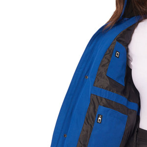 Veste parka à capuche pour homme, coupe ajustée, manches longues, de haute qualité, confortable, respirante, en toile, coupe-vent, fermeture éclair réversible - Product Image 6