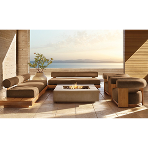 Hot Sale Hotel Emma Luxury Modular Durable Eco-Friendly Waterproof Cushions Modern <b>Outdoor</b> <b>Sofa</b> Set for Patio Resort Villa - Product Image 1