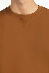 Sweat-shirt à manches longues en coton personnalisé avec logo 400 GSM, col rond, sweat-shirt décontracté tendance pour hommes, sweats à capuche et sweat-shirts - Product Image 6