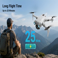 Drone pliable ultra-léger AE6 Max avec caméra HD 4K, positionnement par flux optique, quadricoptère RC, fonctionnement à une touche pour débutants