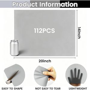 112 Fogli di Carta Velina in Confezione da 20 X 14 Pollici, 4 Colori - Nero, Bianco, Grigio per Sacchetti Regalo, Fai da Te, Decorazioni per Feste - Product Image 3