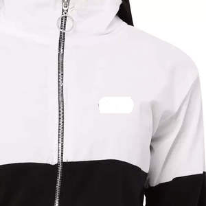 Ensemble de survêtement deux pièces en coton 100 % avec capuche à cordon et fermeture éclair, coupe oversize, pour le fitness, personnalisable - Product Image 3