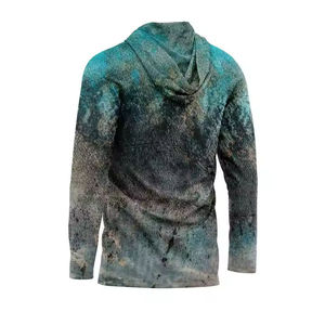 Hoodies de pêche anti-UV personnalisés en marque blanche – Vente en gros, Fabricant OEM, Production en vrac, Fournisseur de vêtements respirants - Product Image 2