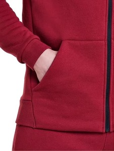 Pantalon de survêtement ajusté pour homme, couleur unie rouge, avec cordon de serrage et poches latérales, tenue décontractée pour l'automne - Product Image 5