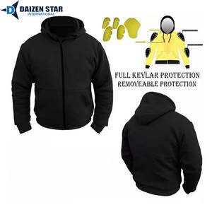 เสื้อฮู้ดป้องกันสำหรับขี่มอเตอร์ไซค์ พร้อมเสริมความแข็งแรงด้วยเคฟลาร์ และซับในกันรอยขีดข่วน ดีไซน์แบบมีฮู้ดบุขนแกะสำหรับฤดูหนาว เหมาะสำหรับทั้งชายและหญิง - Product Image 6