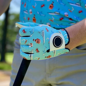 Gants de golf respirants pour hommes, en cuir véritable, pour les golfeurs adultes, taille moyenne/grande, Bogies and Stogies - Product Image 3