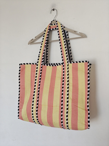 Sac fourre-tout en coton écologique à imprimé floral, style bohème, sac de plage d'été, fermeture ouverte, sac à usage quotidien pour femmes, doublure en coton biologique - Product Image 4