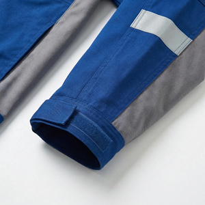 Chaqueta de Trabajo Azul Grisácea para Hombre, Resistente al Viento, con Bolsillos Reflectantes, Cierre de Cremallera, Ropa de Seguridad Industrial, Corte Regular para Otoño - Product Image 3