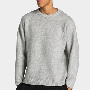 <b>Men's</b> Casual Hoodie New Fashion 300G Drop Shoulder Oversize Sweatshirt Crew Neck Long Loose <b>Pullover</b> Solid Pattern Autumn Style - Product Image 6